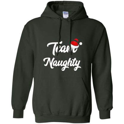 Christmas T-shirt Team Naughty Forest Green
