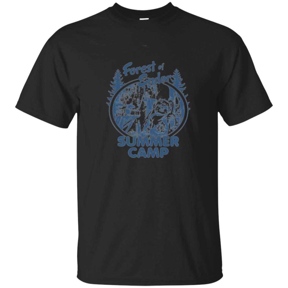 Film T-shirt Wicket Ewoks Endor Forest Summer Camp Black