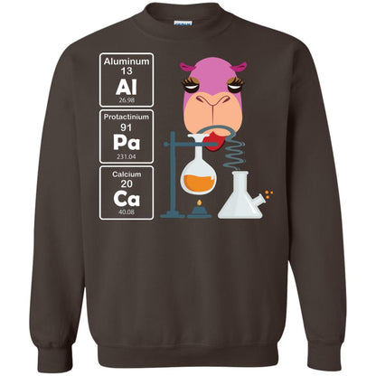 Al-pa-ca Funny Element Chemistry Alpaca Lover Shirt Dark Chocolate