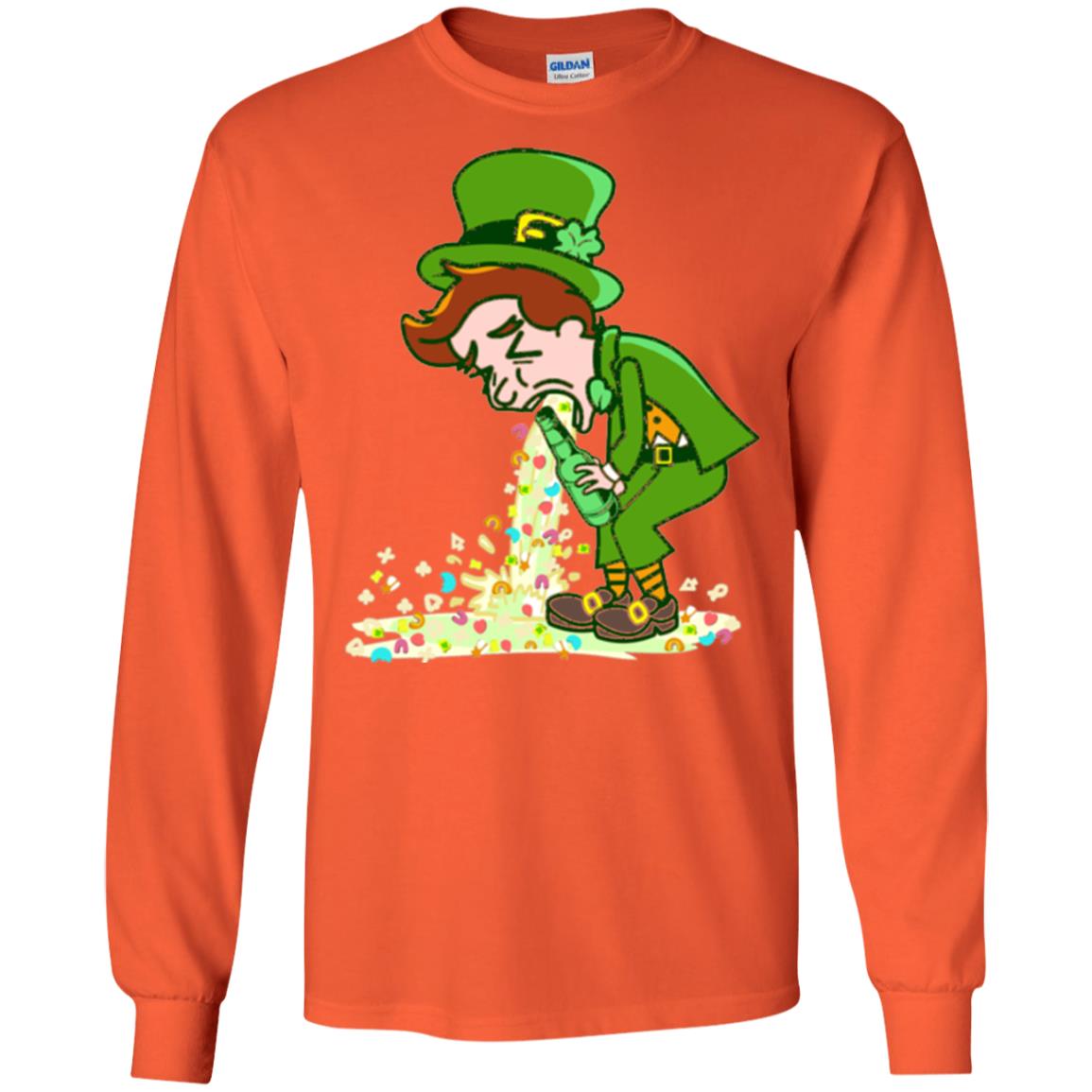 Saint Patty's Day Leprechaun St. Patricks Day T-shirt Orange