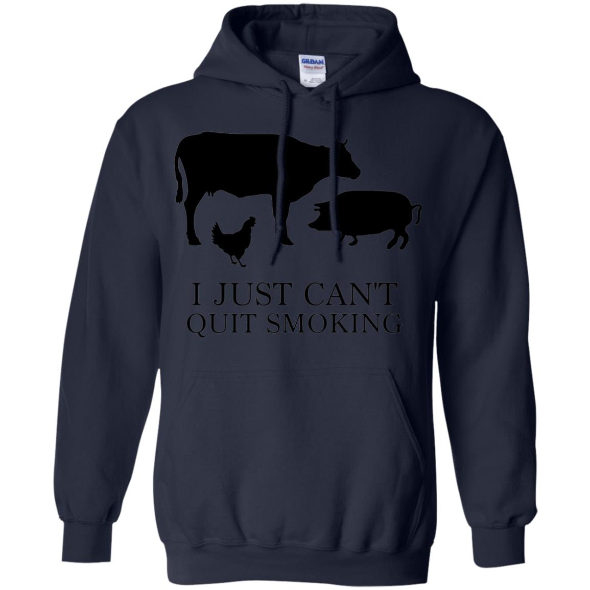 I Just Cant Quit Smoking Bar-b-que Hot And Smokey Shirt Navy