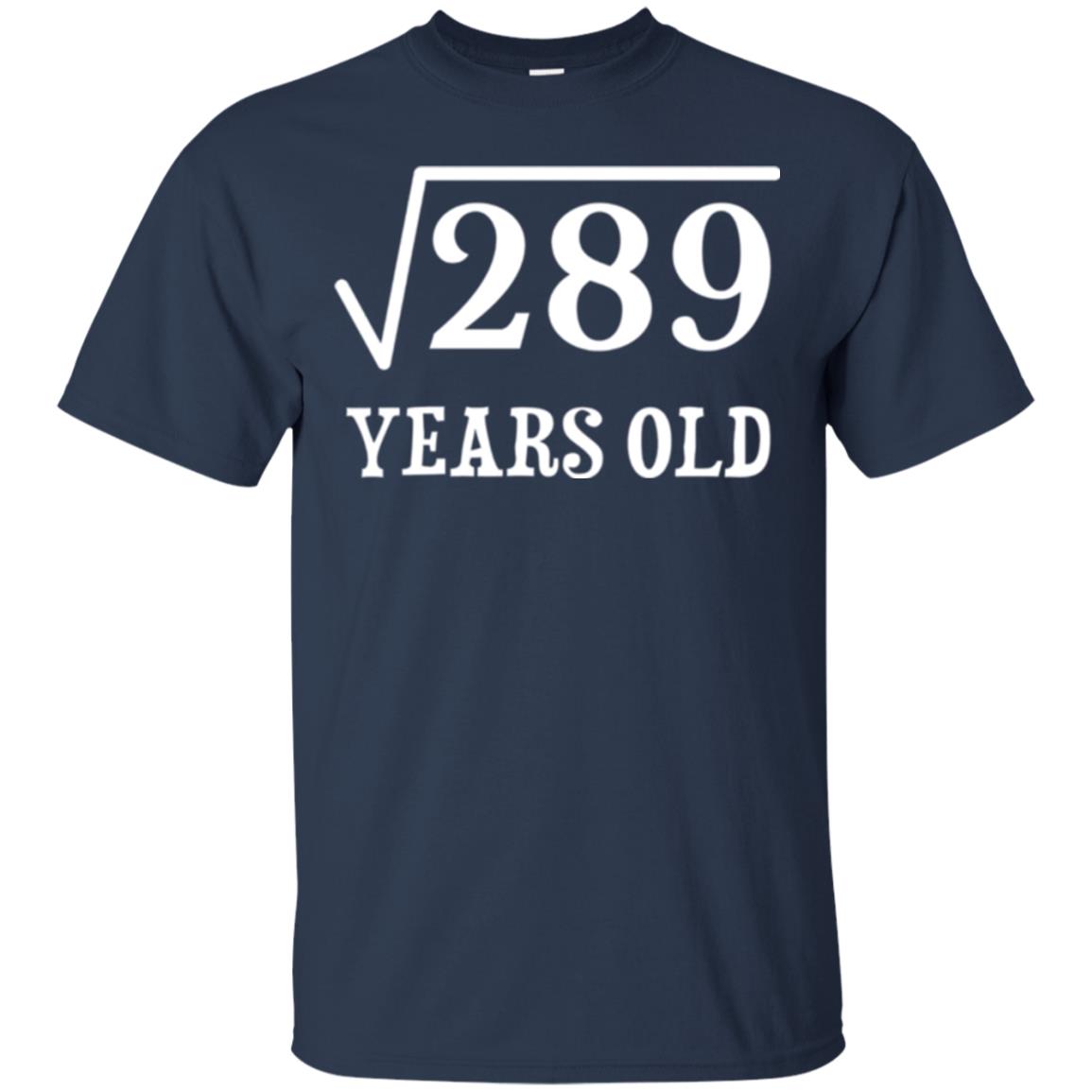 Brithday T-shirt Square Root Of 289 Navy