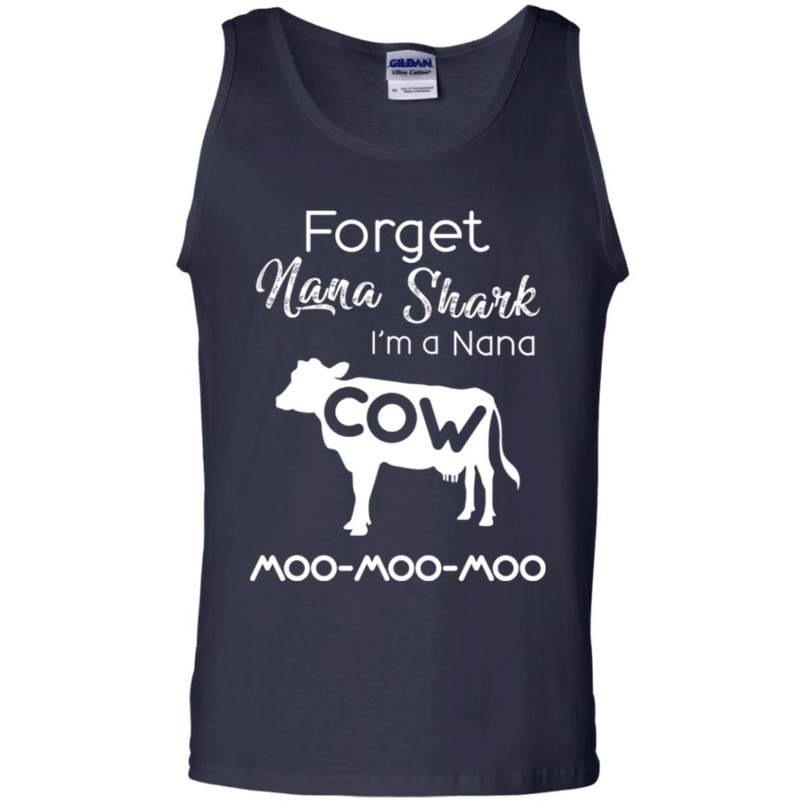 Forget Nana Shark Im A Nana Cow Shirt Navy