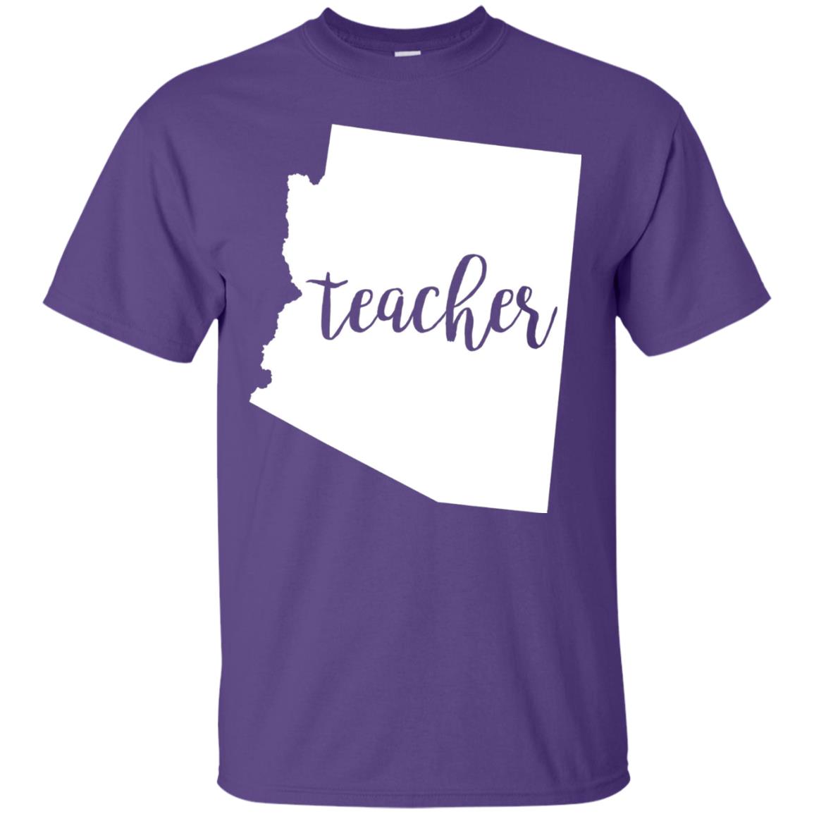 Arizona Teacher Home State Back To School Shirt Purple