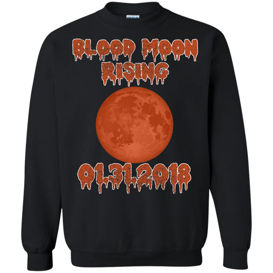 Blood Moon Rising Total Lunar Eclipse T-shirt Funny Lunar Eclipse Black