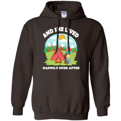 And She Lived Happily Ever After T-shirt Dark Chocolate
