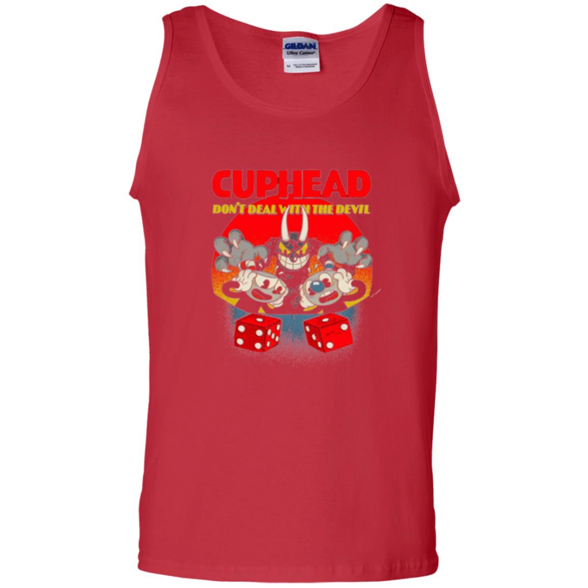 Gamer T-shirt Cuphead Don_t Deal With The Devil Red