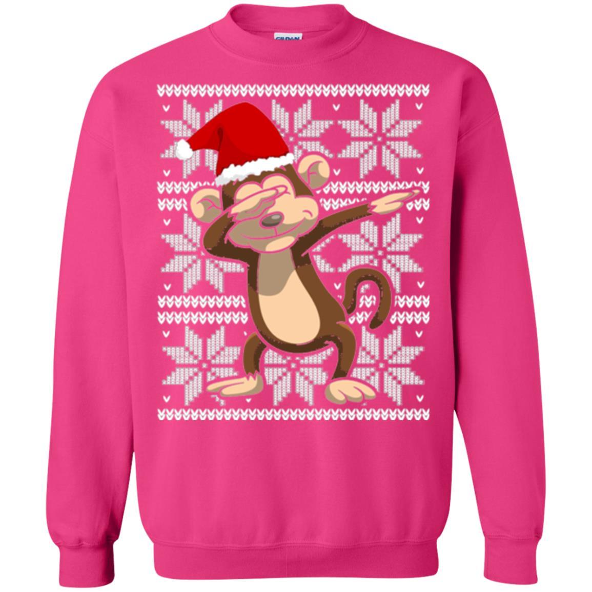 Christmas T-shirt Dabbing Monkey Heliconia