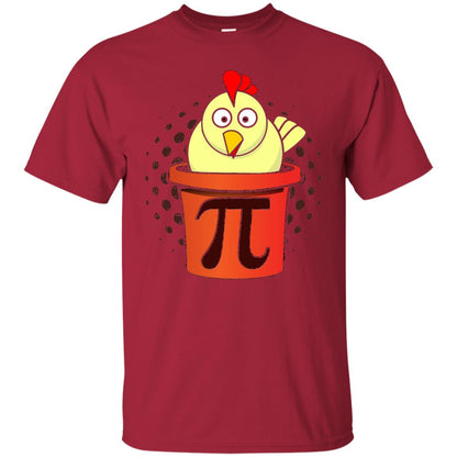 Chicken Pot Pi Funny Math T-shirt Cardinal