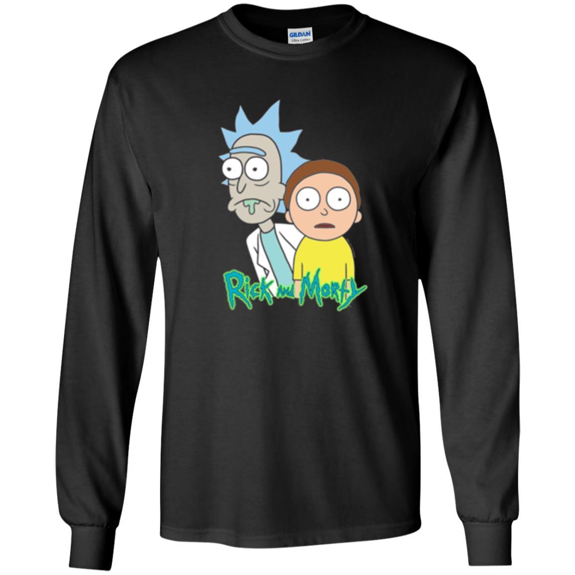 Film T-shirt Rick And Morty Stunned Black