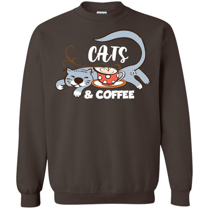 A Good Day Start With Cat And Coffee Cat Lover T-shirt Dark Chocolate