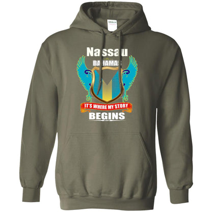 Bahamian T-shirt Nassau Bahamas T-shirt Military Green