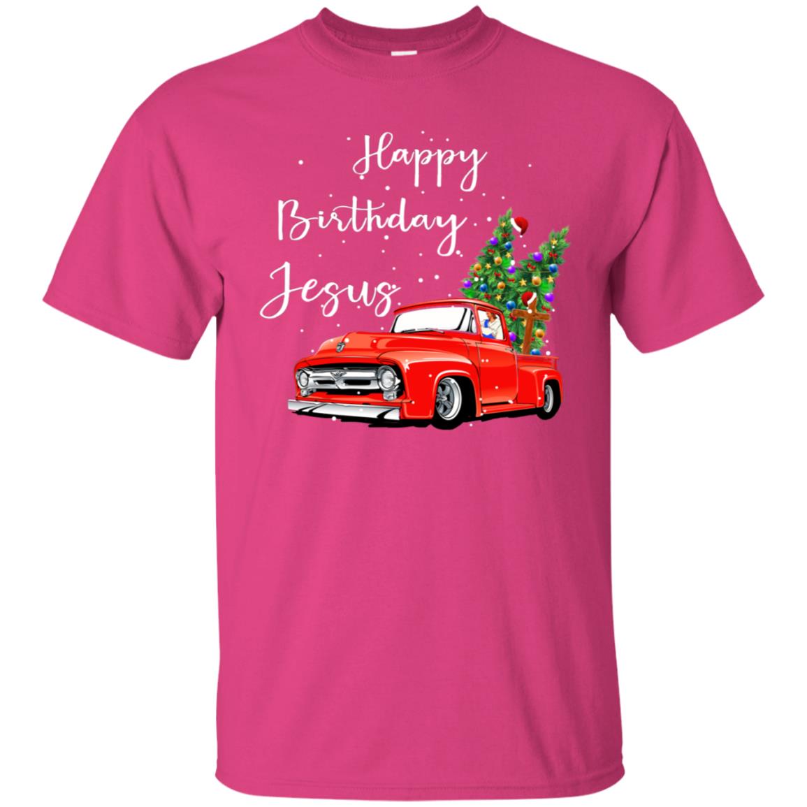 Happy Birthday Jesus Christian Christ X-mas Gift Shirt Heliconia