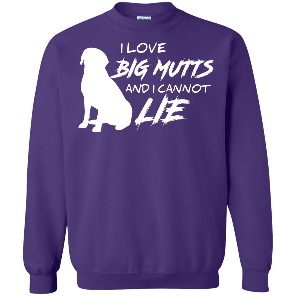 Dog Lover T-shirt I Love Big Mutts And I Cannot Lie Purple