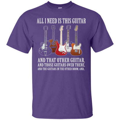 Guitar Lovers T-shirt All I Need Is This Guitar Purple