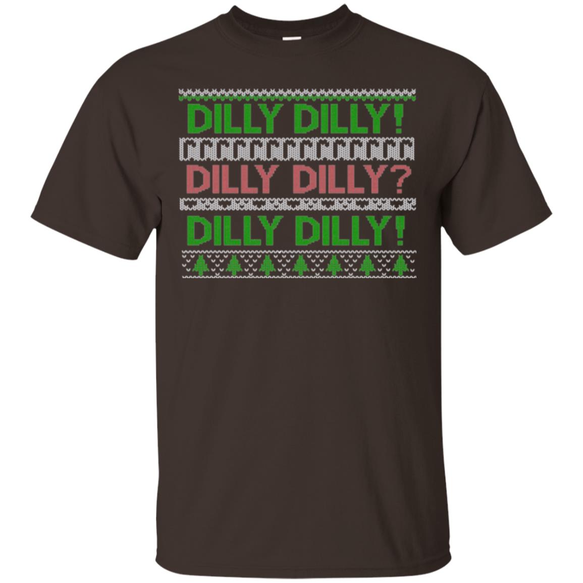 Christmas T-shirt Dilly Dilly Dark Chocolate