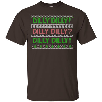 Christmas T-shirt Dilly Dilly Dark Chocolate