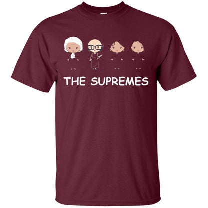 The Supremes Ruth Bader Ginsburg Music Fan T-shirt Maroon