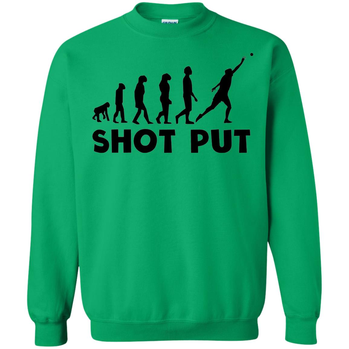 Funny Shot Put Evolution T-shirt Irish Green