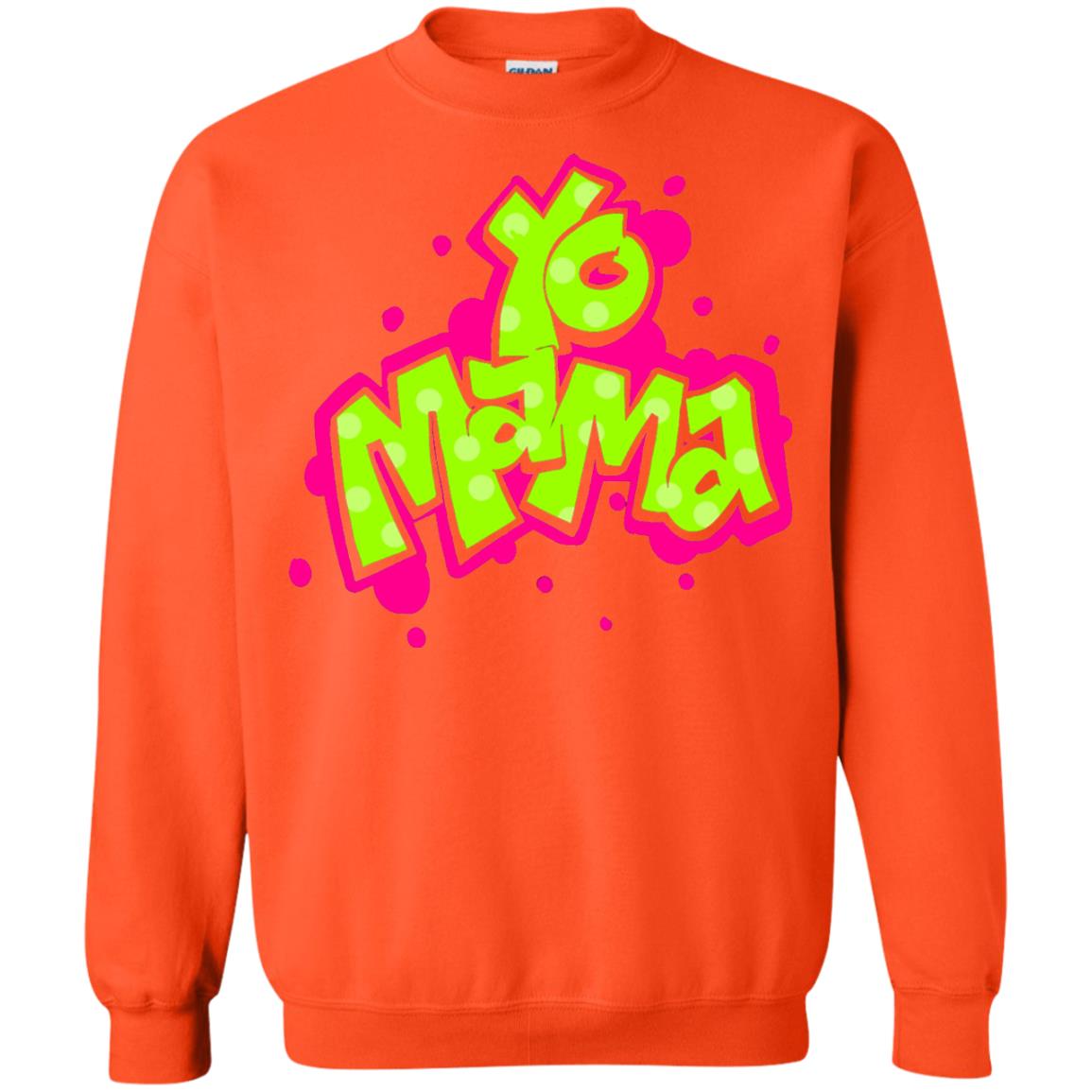 Yo Mama Fresh Princes Style 90s Hip Hop Party T-shirt Orange