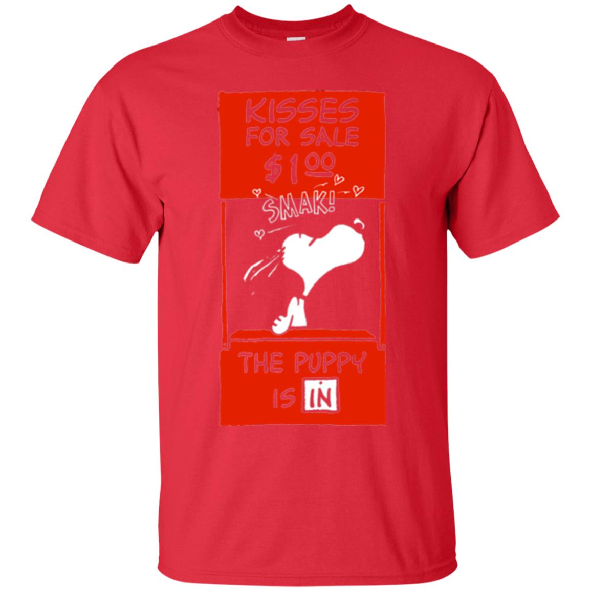 Peanuts Snoopy Kisses Valentines T-shirt Red
