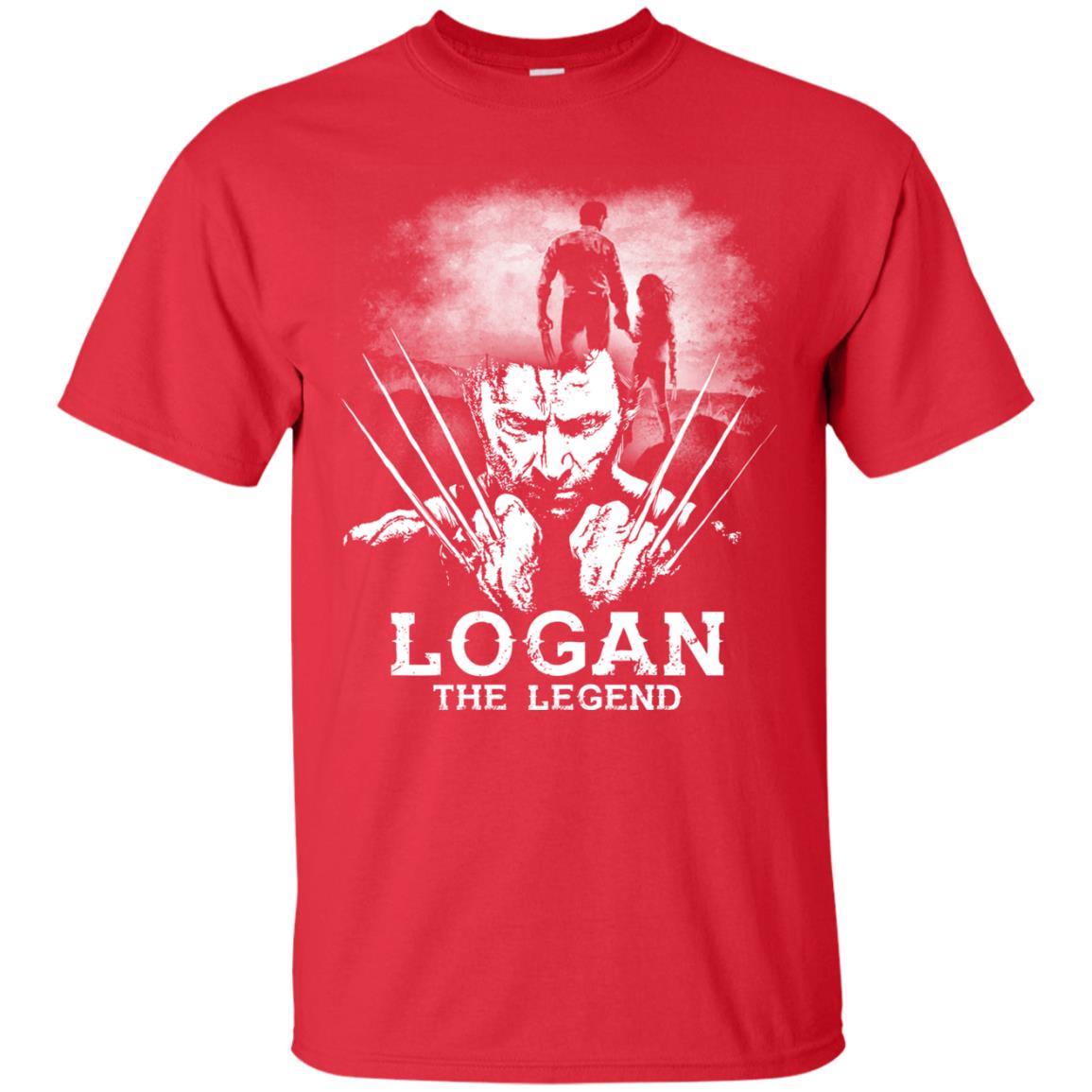 Logan The Legend Wolverine Fan T-shirt Red