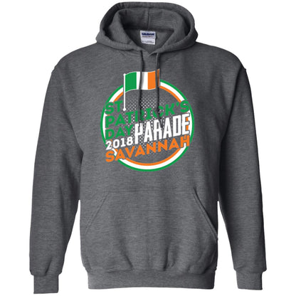 Parade Savannah 2018 Ireland Flag St. Patrick_s Day T-shirt Dark Heather