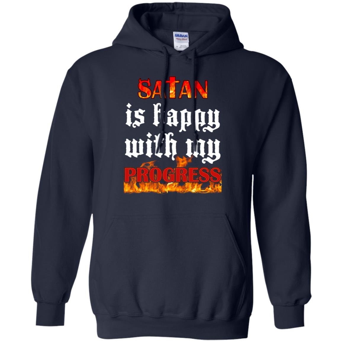 Santa Is Happy With My Progress Shirt Navy
