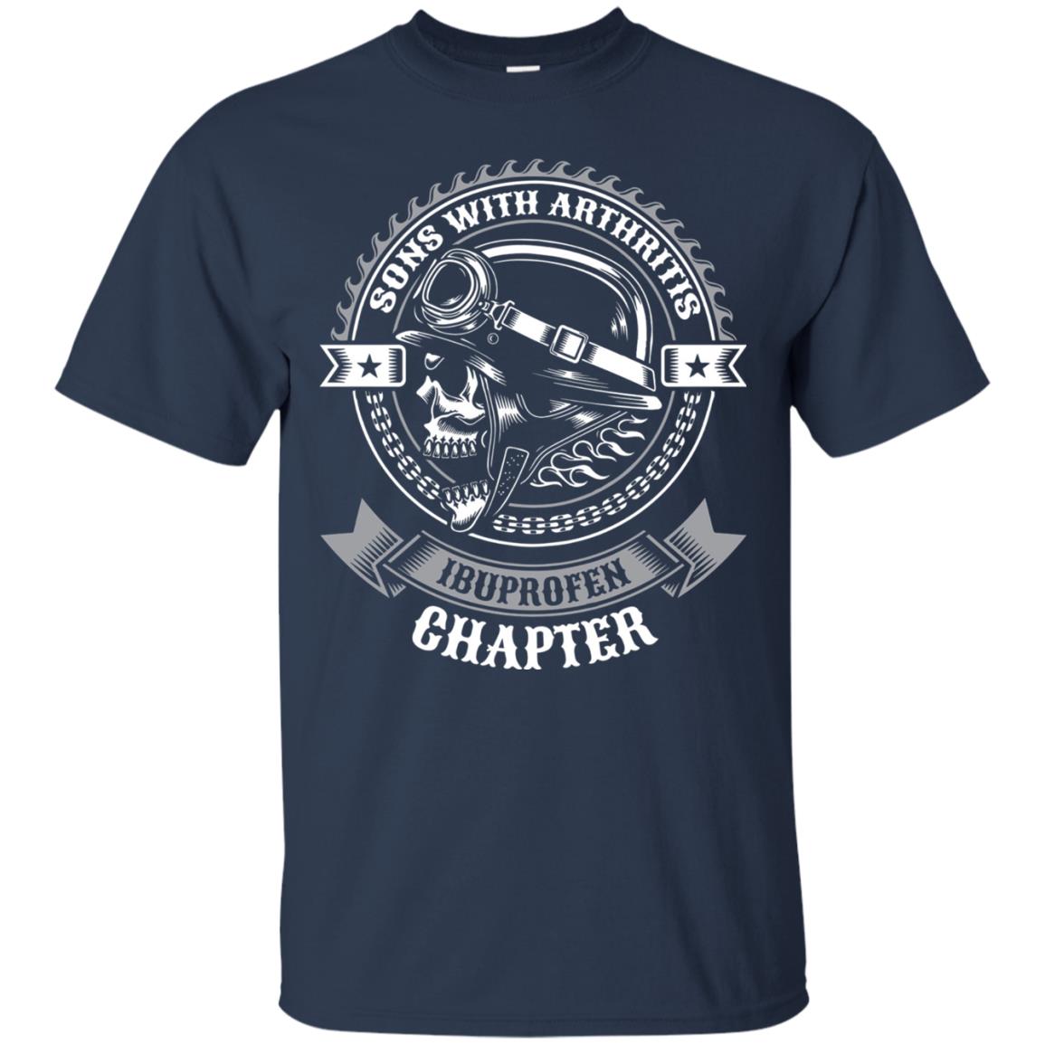 Sons With Arthritis Ibuprofen Chapter Funny Bikers Shirt Navy