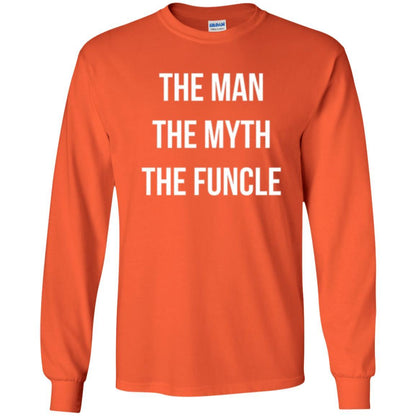 Uncle T-shirt The Man The Myth The Funcle Orange