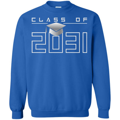 Class Of 2031 Kindergarten First Day Of School Graduate In 2031 Shirt Royal