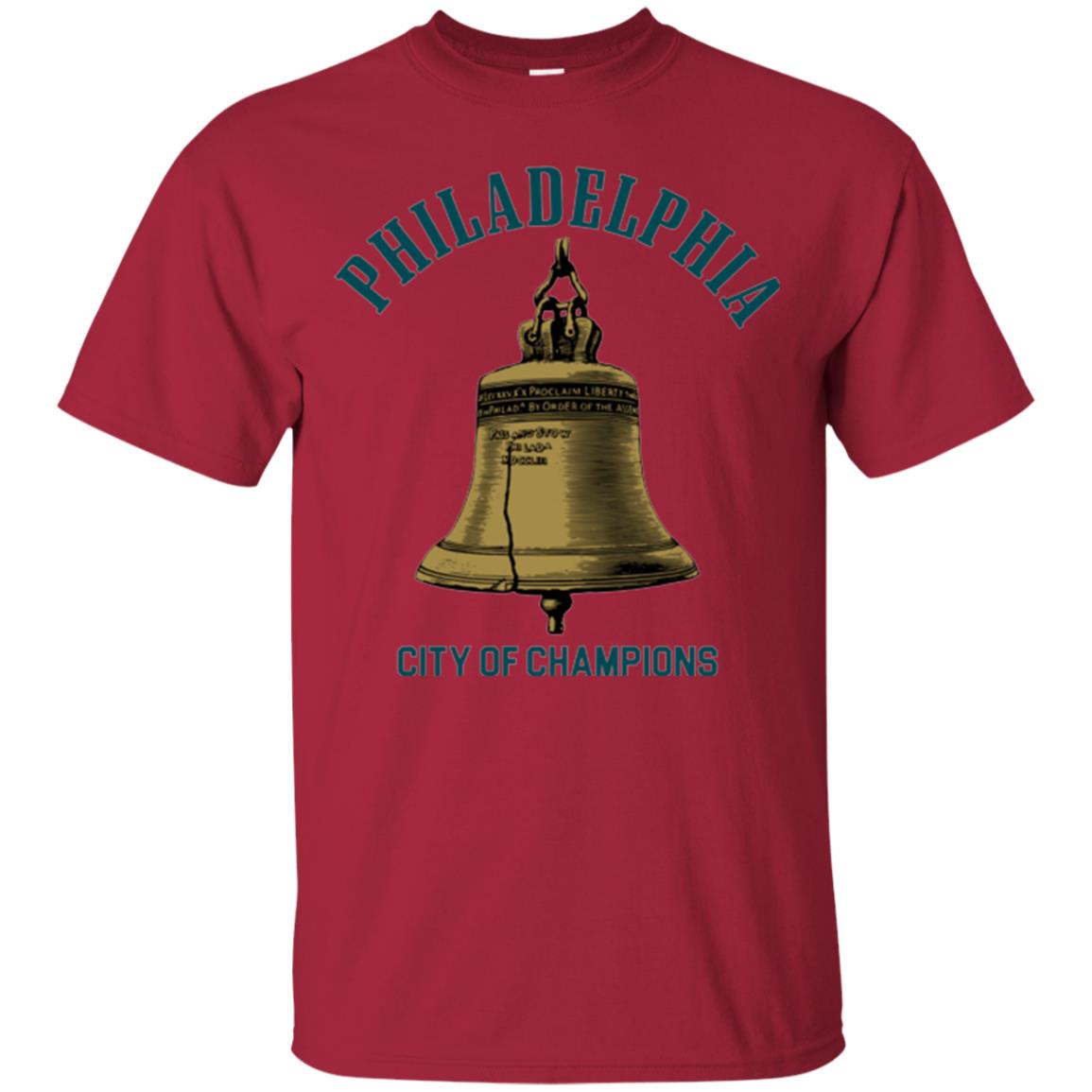 Football T-shirt Philadelphia City Of Champions Cardinal