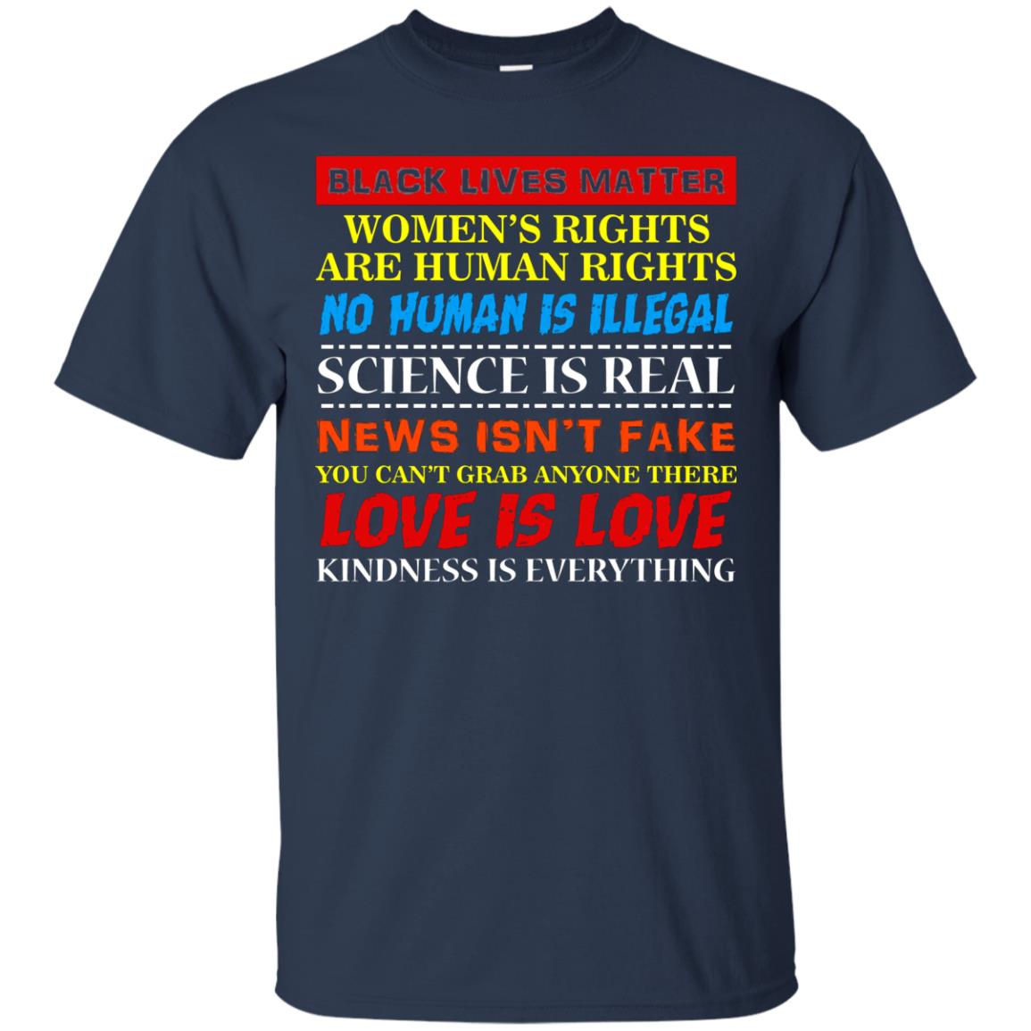 Black Lives Matter Womens Rights Are Human Rights Navy