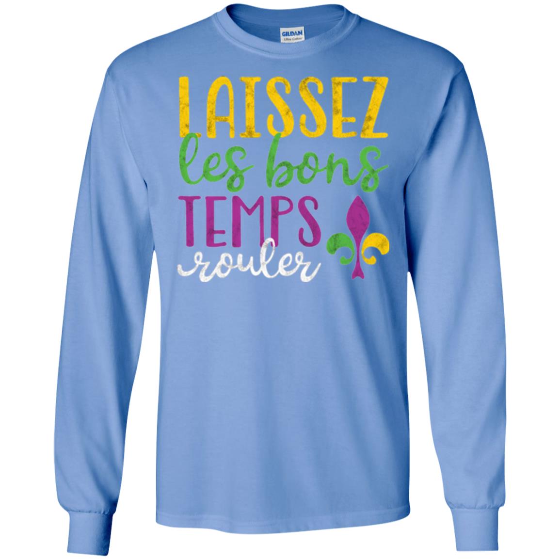 Mardi Gras T-shirt Laissez Les Bons Temps Rouler Carolina Blue