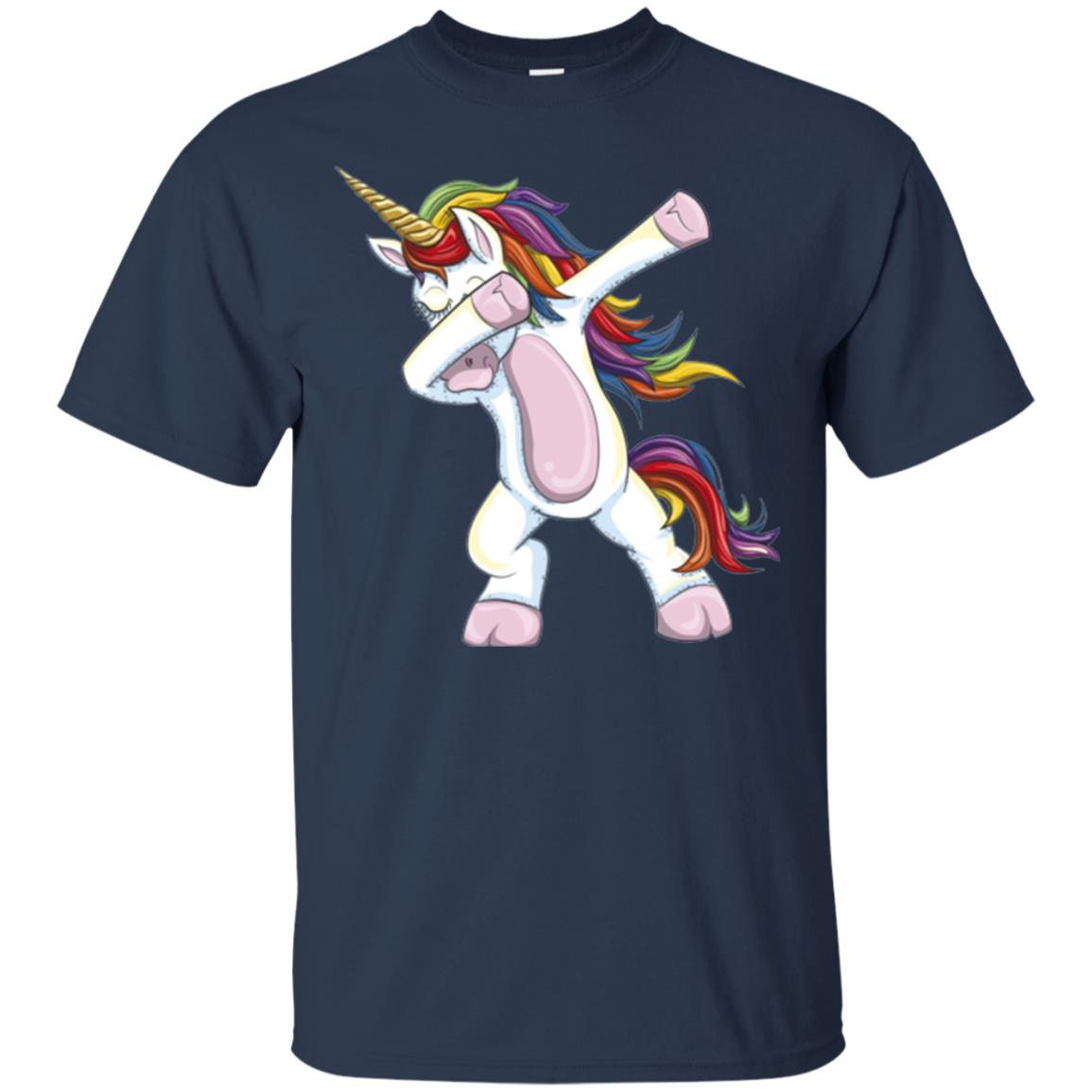 Dabbing Unicorn T-shirt Navy
