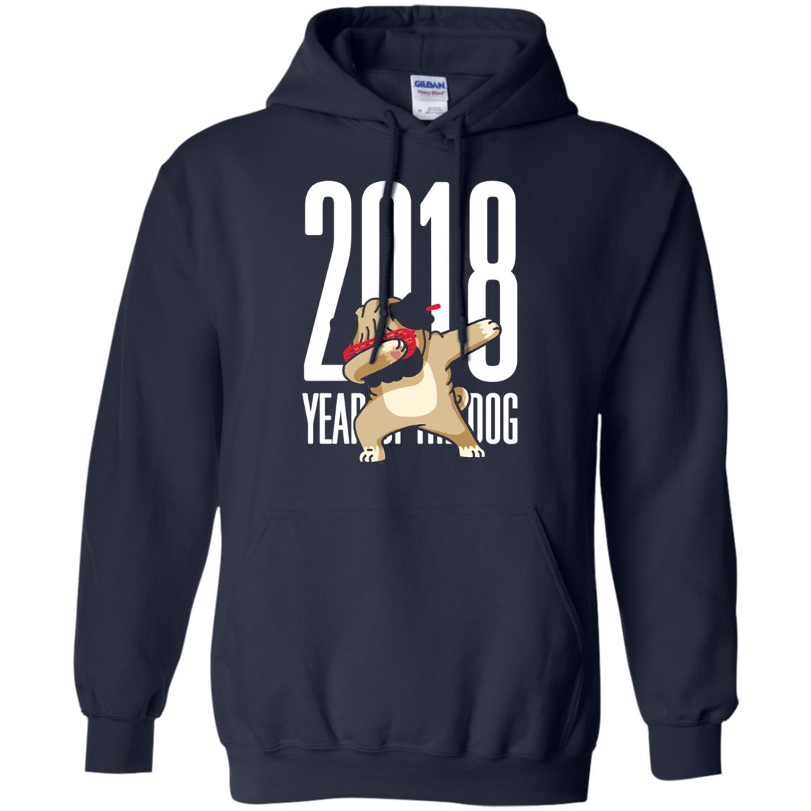 Dog Lover T-shirt 2018 Year Of The Dog Navy