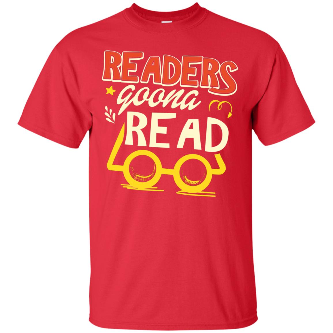 Readers Gonna Read Book Lover T-shirt Red
