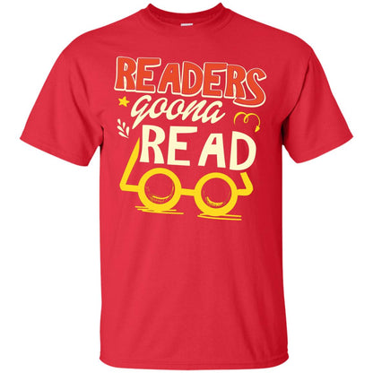 Readers Gonna Read Book Lover T-shirt Red