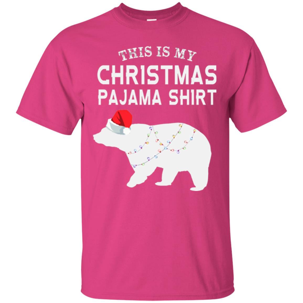 Polar Bear T-shirt This Is My Christmas Pajama Heliconia