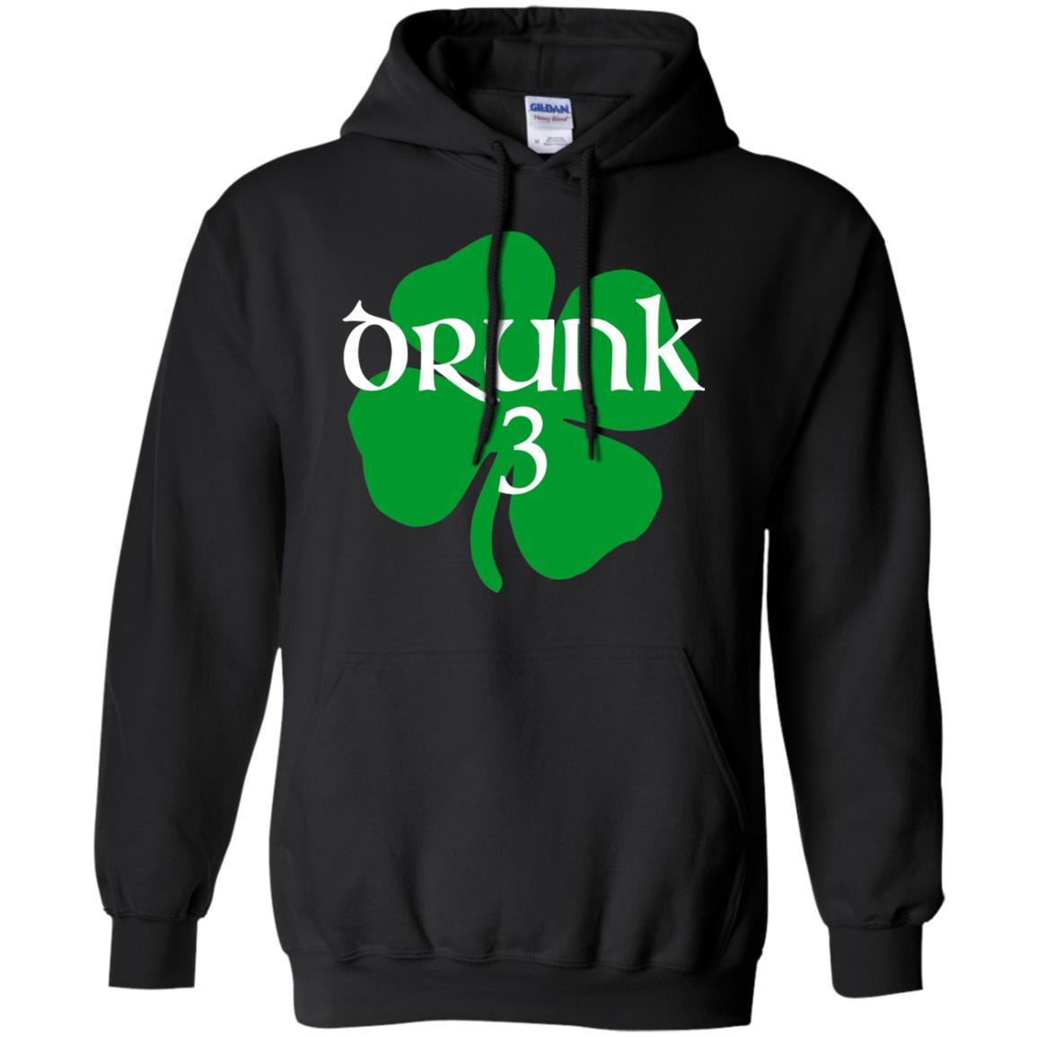 Drunk 3 Lucky Thing St. Patrick_s Day Irish T-shirt Black