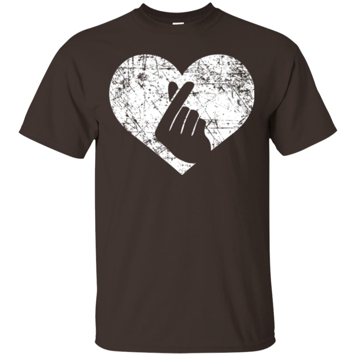 Lifestyle T-shirt Heart Hand Dark Chocolate