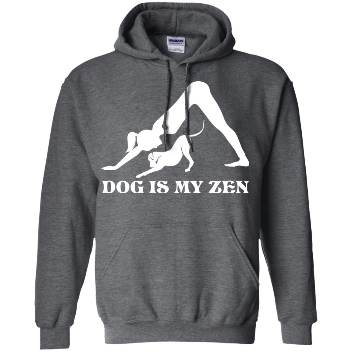 Yoga Dog T-shirt Dog Is My Zen Dark Heather