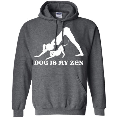 Yoga Dog T-shirt Dog Is My Zen Dark Heather