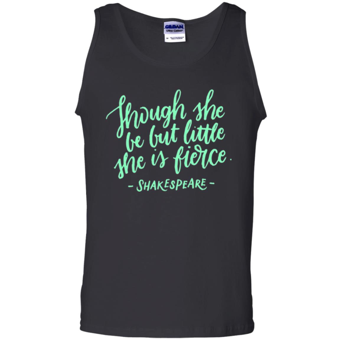 Shakespeare T-shirt Though She Be But Little She Is Fierce Black