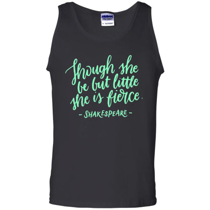 Shakespeare T-shirt Though She Be But Little She Is Fierce Black