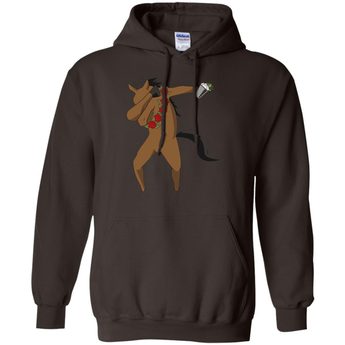 Derby Party 2018 Funny Dabbing Horse Shirt Dark Chocolate