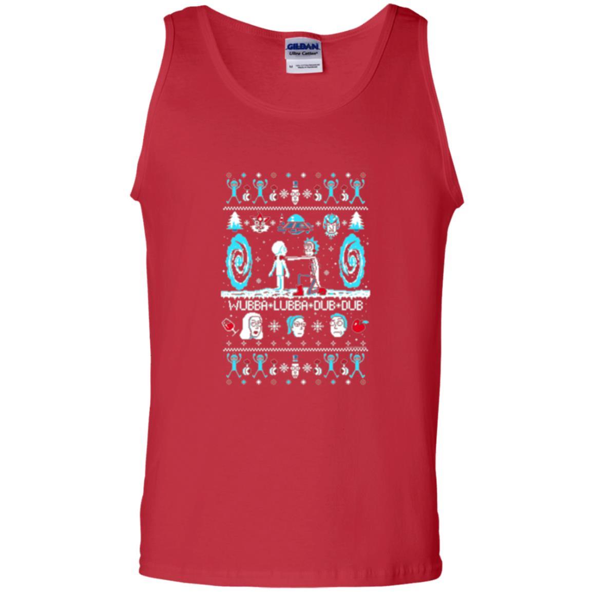 Rick And Morty T-shirt Build A Snowmorty Red