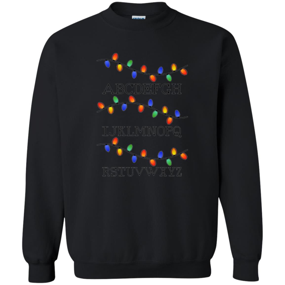 Christmas T-shirt Fairy Lights Black