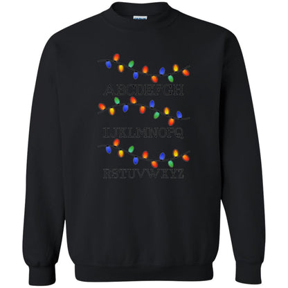 Christmas T-shirt Fairy Lights Black
