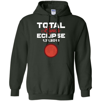 Eclipse January 31st 2018 Total Lunar Eclipse T-shirt Blood Moon Forest Green